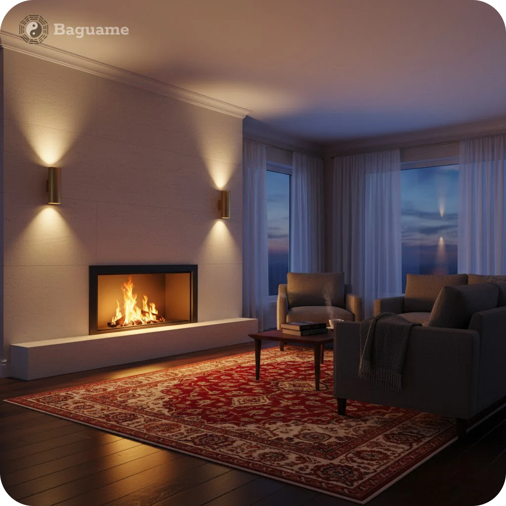 Example of room with element of fire