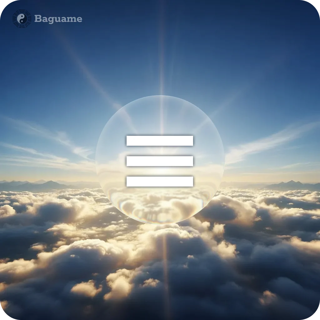 ☰ QIAN (qián) - Trigramm element nature visualisation