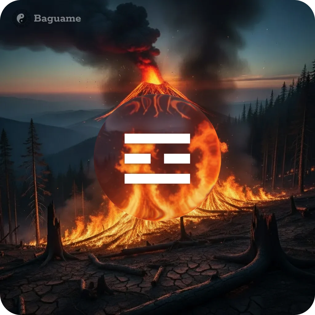 ☲ LI (lí) - Trigramm element nature visualisation