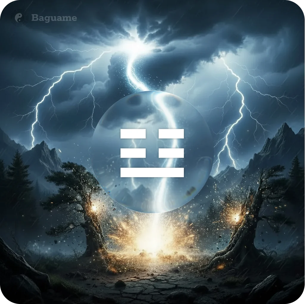  ☳ ZHEN (zhèn) - Trigramm element nature visualisation