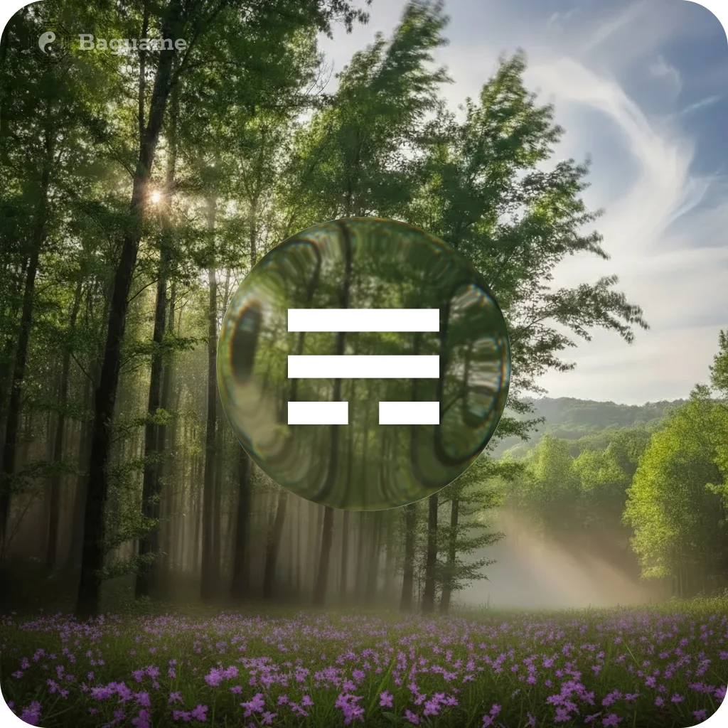 ☴ XUN (xùn) - Trigramm element nature visualisation