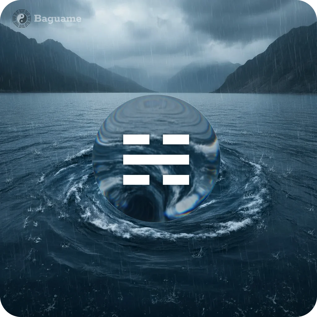 ☵ KAN (kǎn) - Trigramm element nature visualisation