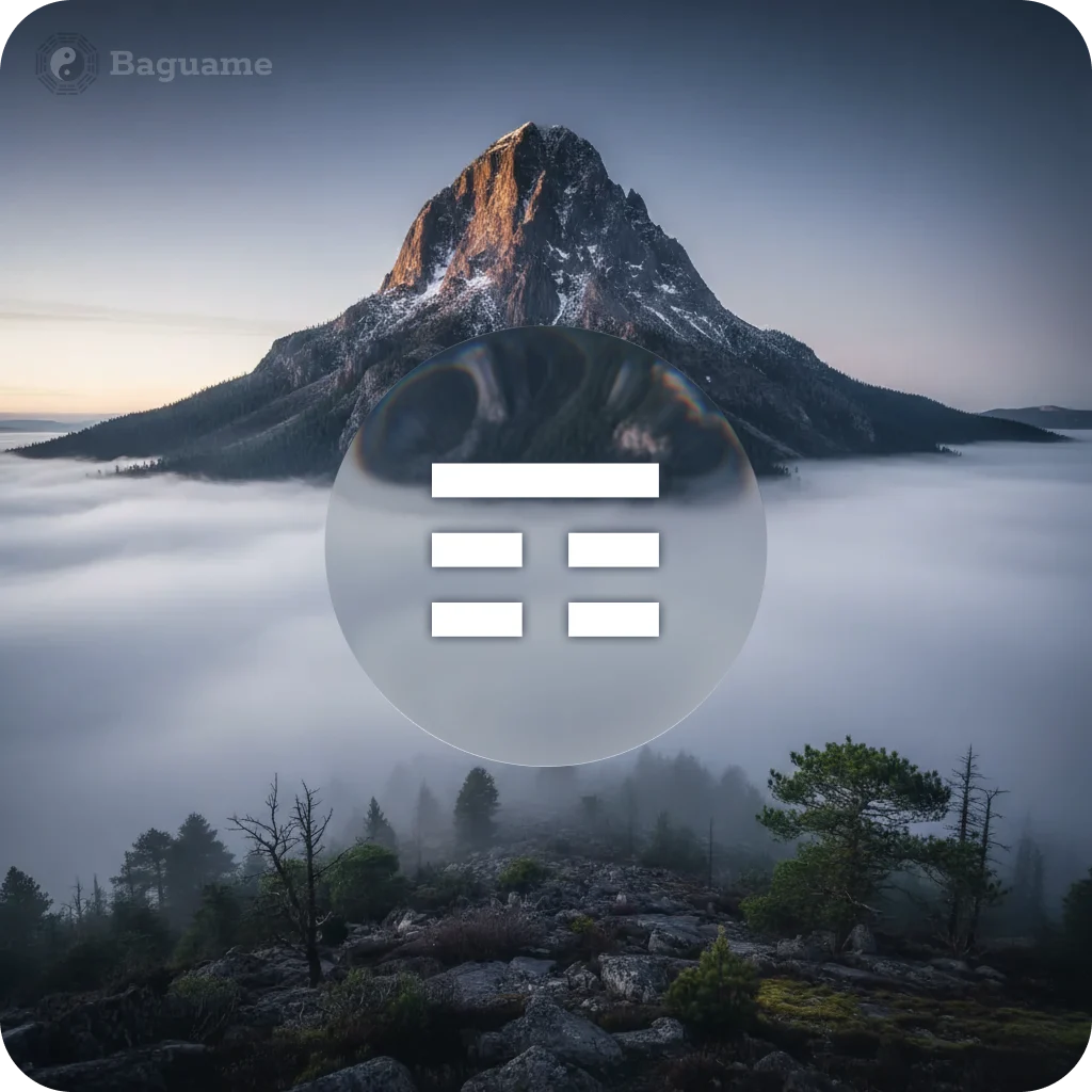 ☶ GEN (gèn) ☶ GEN (gèn) - Trigramm element nature visualisation