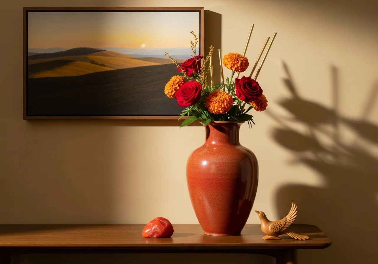 Best Feng Shui vase for South sector