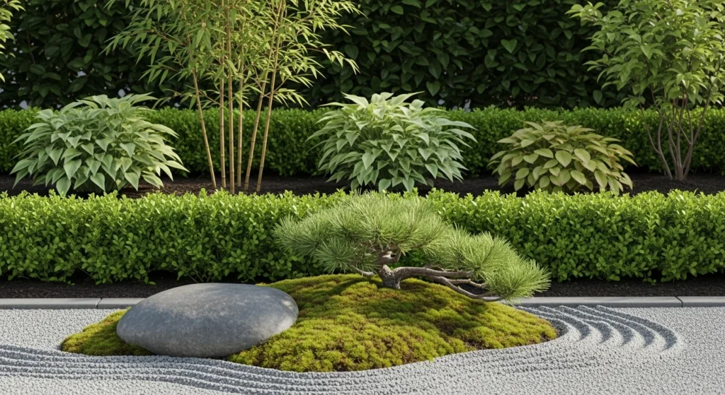 Jardín casero con reglas de feng shui