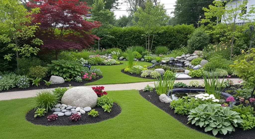 Jardín casero con reglas de feng shui