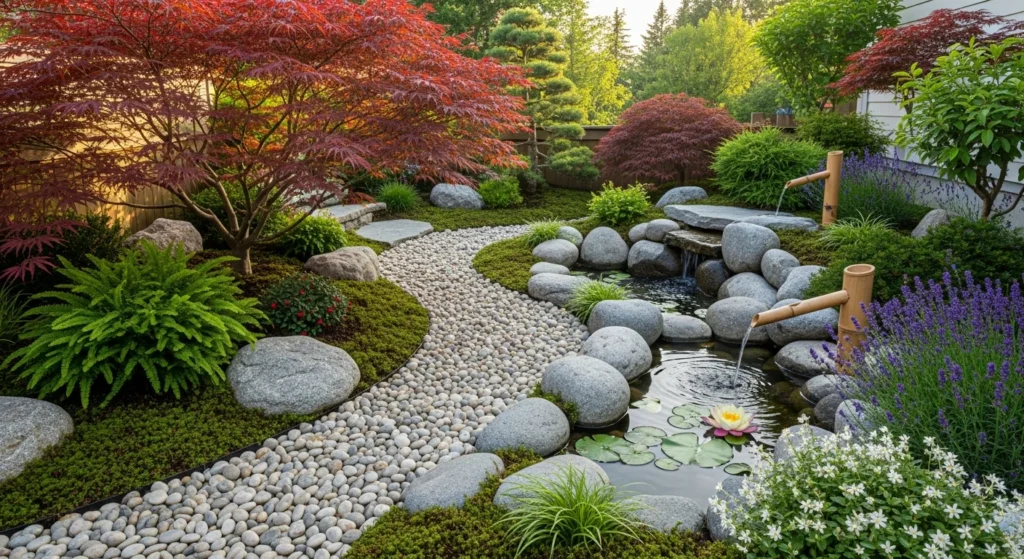 Jardín casero con reglas de feng shui