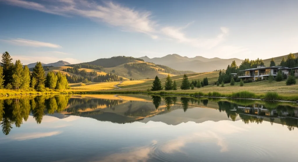 Perfect water and mountain sides of the house